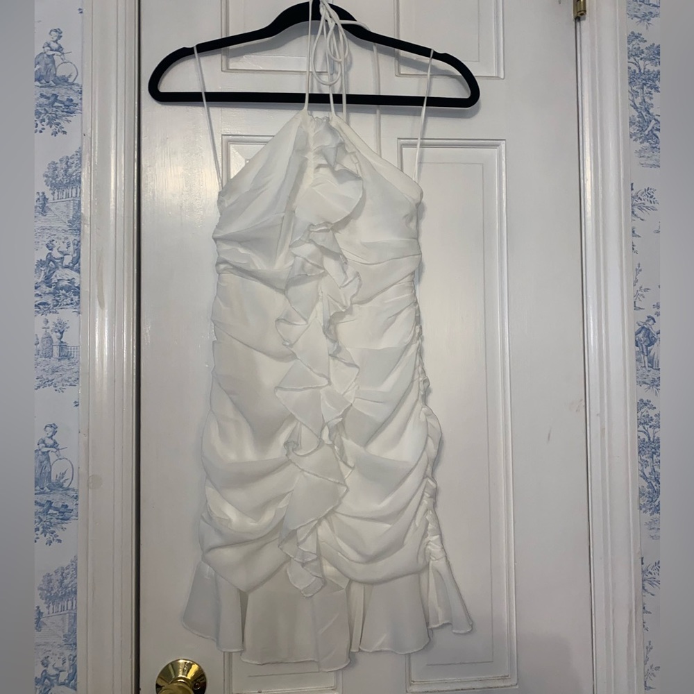 Princess Polly Eddy Mini Dress White in size 2 (XS)